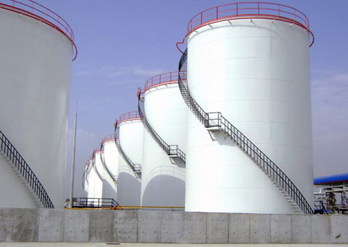 large fuel storage tanks